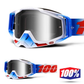 100% Maschera THE RACECRAFT Derestricted - Lente Rosso Specchio