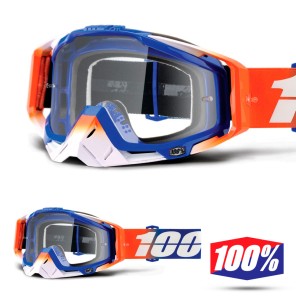 100% Maschera THE RACECRAFT Derestricted - Lente Trasparente