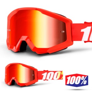 100% Maschera THE STRATA Orange - Lente Blu Specchio