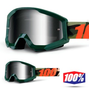 100% Maschera THE STRATA Orange - Lente Blu Specchio