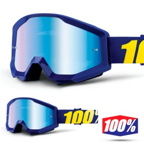 100% Maschera THE STRATA Orange - Lente Blu Specchio