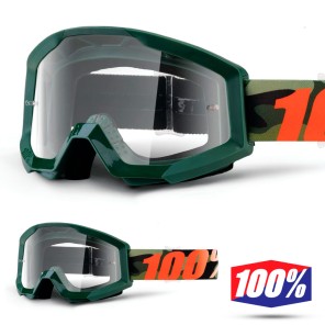 100% Maschera THE STRATA Orange - Lente Trasparente