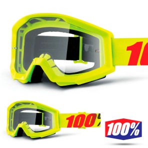 100% Maschera THE STRATA Orange - Lente Trasparente