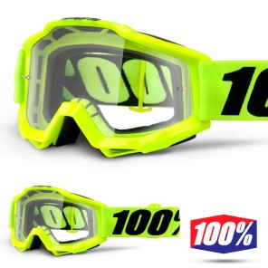 100% Maschera THE ACCURI OTG Reflex Blue - Lente Trasparente