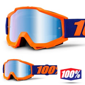 100% Maschera THE ACCURI JUNIOR Acidulous Cyan - Lente Blu Specchio