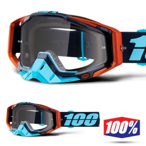 100% Maschera THE RACECRAFT Derestricted - Lente Trasparente