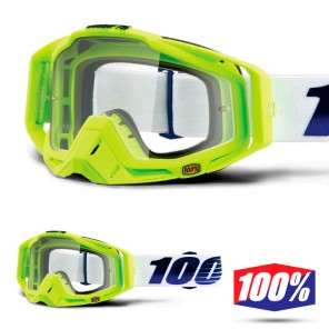 100% Maschera THE RACECRAFT Derestricted - Lente Trasparente