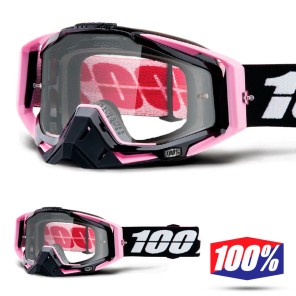 100% Maschera THE RACECRAFT Derestricted - Lente Trasparente