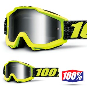 100% Maschera THE ACCURI Acidulous Cyan - Lente Blu Specchio