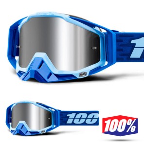 100% Maschera THE RACECRAFT Derestricted - Lente Rosso Specchio