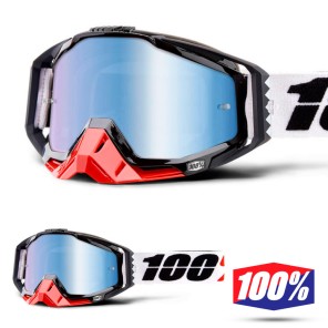 100% Maschera THE RACECRAFT Derestricted - Lente Rosso Specchio