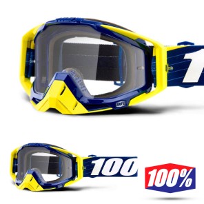 100% Maschera THE RACECRAFT Derestricted - Lente Trasparente