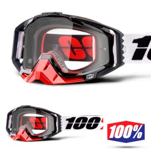 100% Maschera THE RACECRAFT Derestricted - Lente Trasparente
