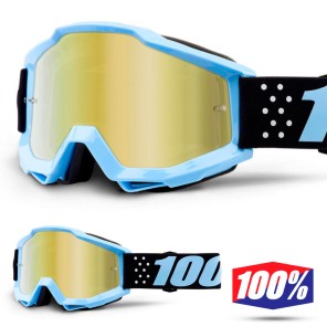 100% Maschera THE ACCURI Acidulous Cyan - Lente Blu Specchio