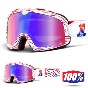 100% Maschera THE BARSTOW Snake River - Lente Fumé