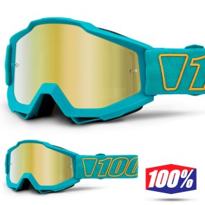 100% Maschera THE ACCURI Acidulous Cyan - Lente Blu Specchio
