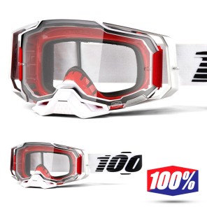 100% Maschera THE RACECRAFT Derestricted - Lente Trasparente