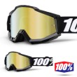 100% THE ACCURI Tornado Goggles - Gold Mirror Lens
