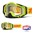 100% THE RACECRAFT Neon Attack Goggles - Clear Lens