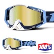 100% THE RACECRAFT Tiedye Goggles - Gold Mirror Lens