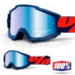 100% THE ACCURI Raleigh Goggles - Blue Mirror Lens