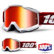 100% THE ACCURI Graham MX Goggles - Red Mirror Lens