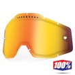 100% Goggles Lens - Mirror Red Vented Dual