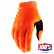100% RIDEFIT MX Gloves - Fluo Orange Black