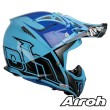 Airoh AVIATOR 2.2 Check Dirt Bike Helmet - Blue