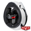 Biltwell LANE SPLITTER Rusty Butcher Full Face Helmet - Black White