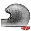 Biltwell GRINGO Full Face Helmet - Silver Megaflake