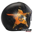 Nolan N21 Star Skull 71 Open Face Helmet - Flat Black