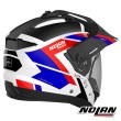 Nolan N70-2 X Grandes Alpes 26 N-COM Modular Helmet - Metal White