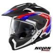 Nolan N70-2 X Grandes Alpes 26 N-COM Modular Helmet - Metal White