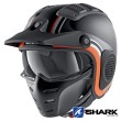 Shark X-DRAK Hister Mat Open Face Helmet - Black Anthracite Orange