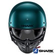 Shark S-DRAK Blank Open Face Helmet - Green Metal