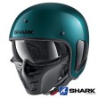 Shark S-DRAK Blank Open Face Helmet - Green Metal