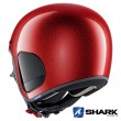 Shark S-DRAK Glitter Open Face Helmet - Red Glitter