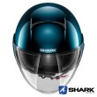 Shark NANO CRYSTAL Midnight Blue Open Face Helmet - Blue Metal