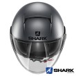 Shark NANO Street-Neon Mat Open Face Helmet - Anthracite Black