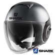 Shark NANO Street-Neon Mat Open Face Helmet - Anthracite Black