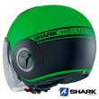 Shark NANO Street-Neon Mat Open Face Helmet - Green Black