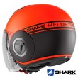Shark NANO Street-Neon Mat Open Face Helmet - Orange Black