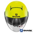 Shark NANO Street-Neon Mat Open Face Helmet - Yellow Black