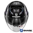 Shark NANO Kanhji Open Face Helmet - Black Blue Glitter