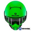 Shark STREET-DRAK Street-Neon Mat Open Face Helmet - Green Black