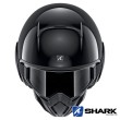 Shark STREET-DRAK Blank Open Face Helmet - Black