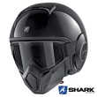 Shark STREET-DRAK Blank Open Face Helmet - Black