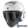 Shark STREET-DRAK Blank Open Face Helmet - White