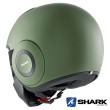 Shark STREET-DRAK Blank Mat Open Face Helmet - Green